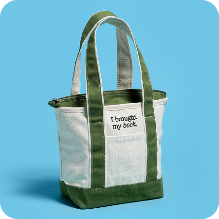 I Brought My Book tote