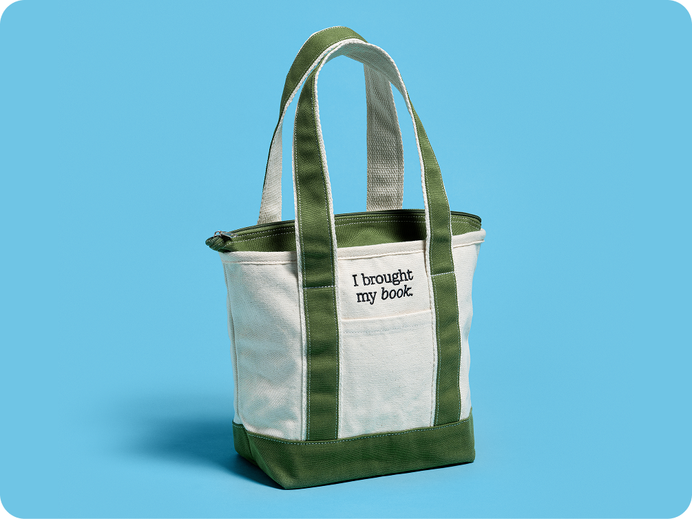I Brought My Book tote