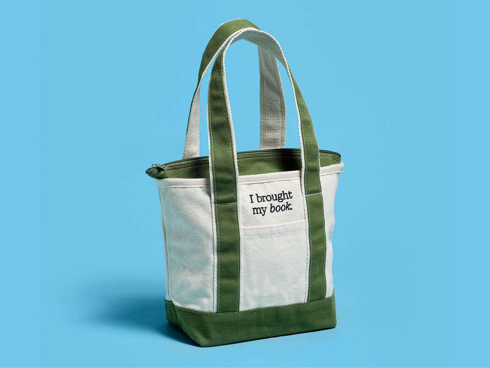 I Brought My Book tote